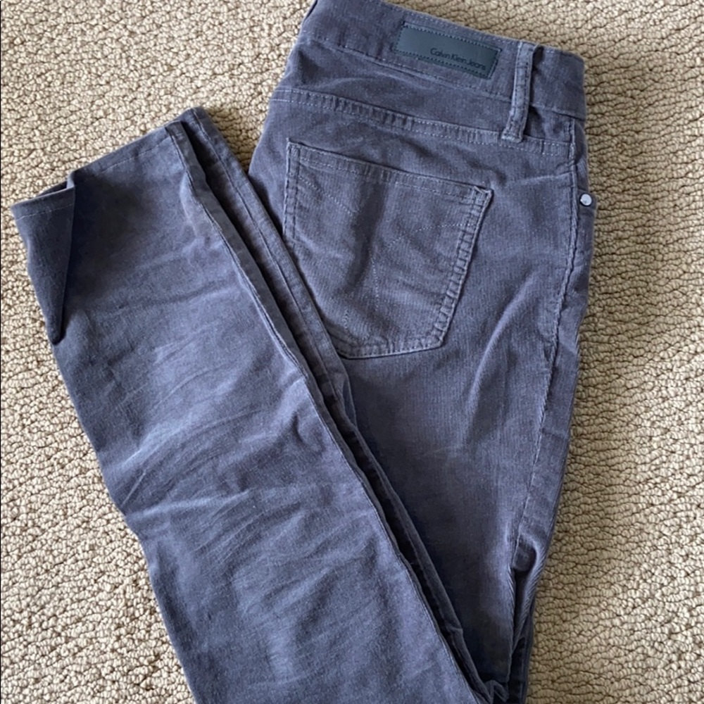 Grey corduroy pants